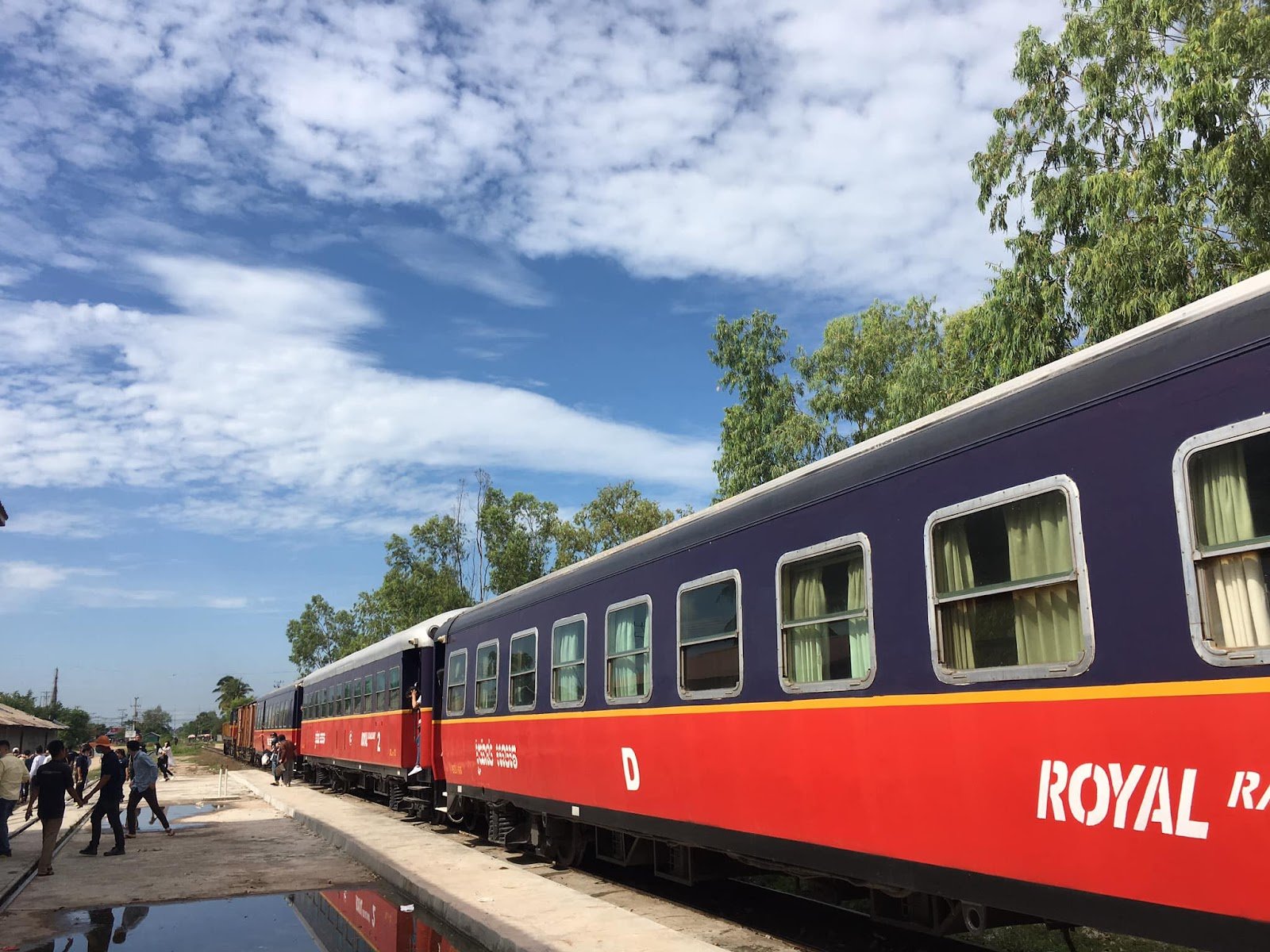 Train experience in Cambodia